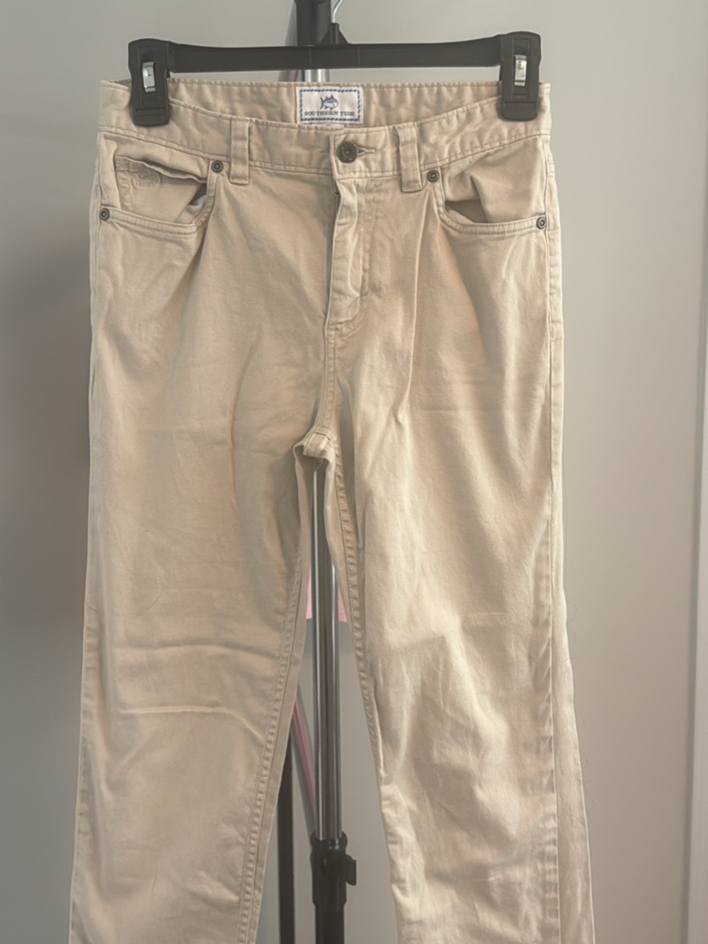 Southern Tide Khaki Cotton Blend Pants